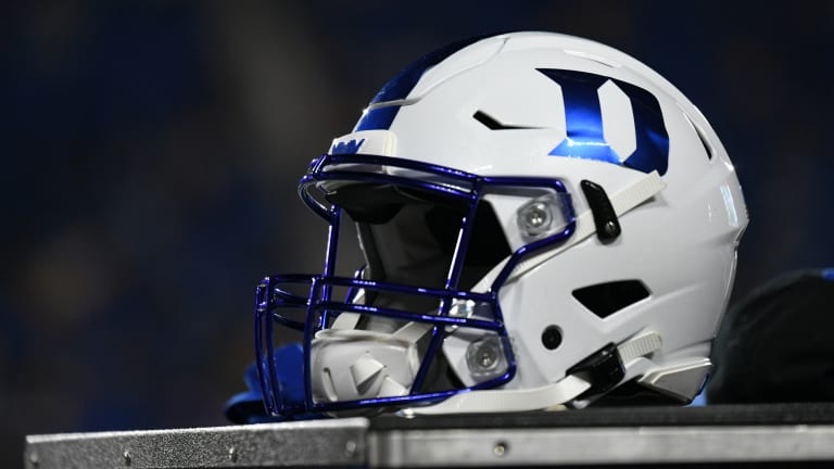 LOOK: Five-star Duke football target sporting Blue Devil gear