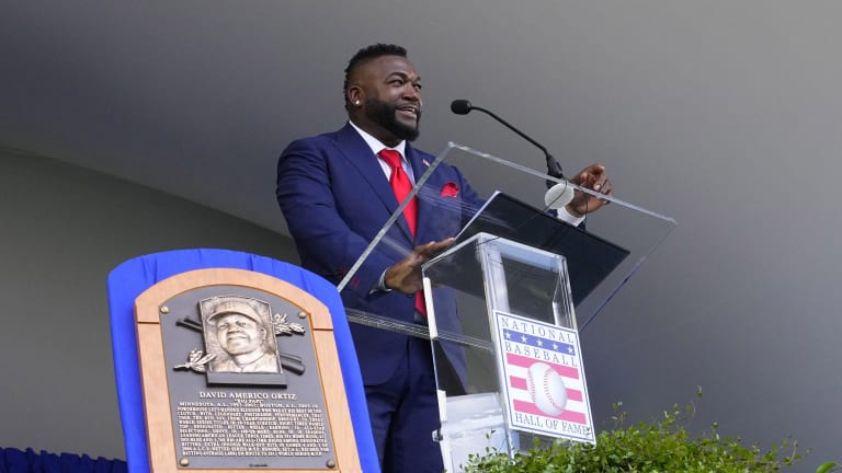 What did David Ortiz say about the Twins during his HOF speech?