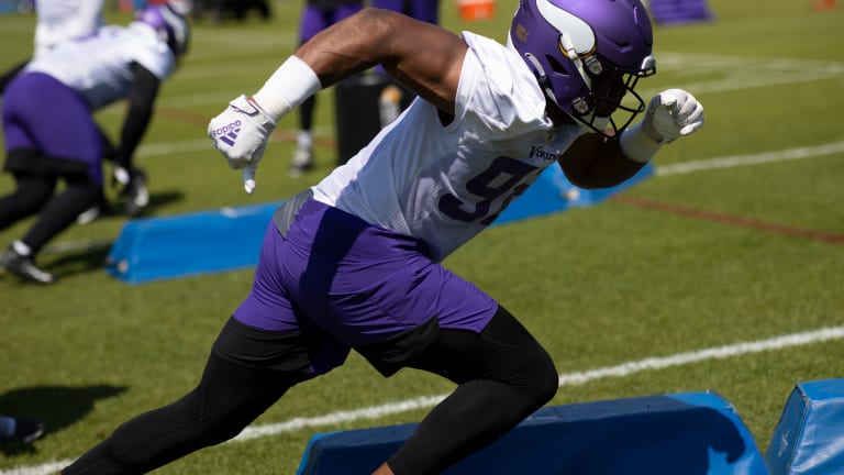 Vikings receivers, D-line have the most to gain as pads come on at camp