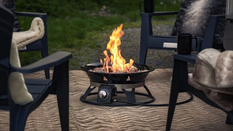 Tabletop Fire Pit for Patio-Use Gel Fuel Cans,Bioethanol/Isopropyl  Alcohol,Black