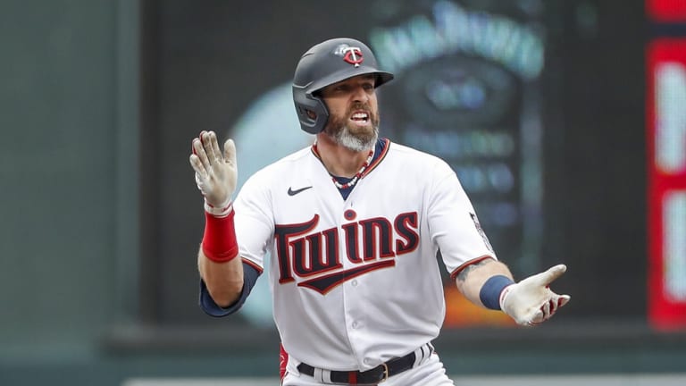 Jake Cave's 4 RBI completes Twins' sweep over Giants
