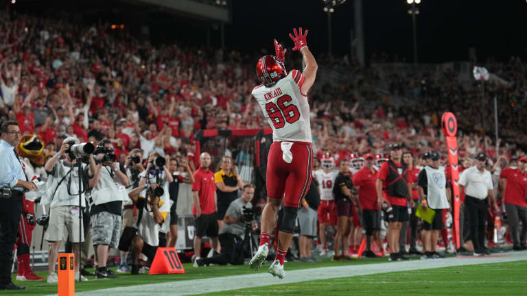 Dalton Kincaid fuels first half lead for Utah Utes with two TD's
