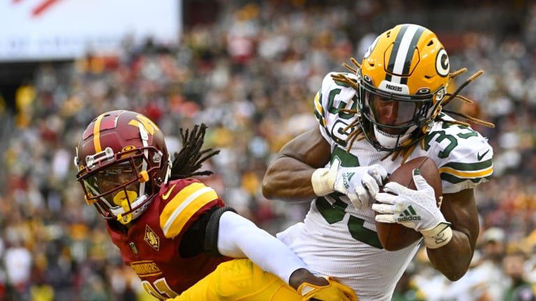 Watch: Aaron Jones' Can't-Miss Touchdown for Packers vs. Commanders -  Sports Illustrated Green Bay Packers News, Analysis and More