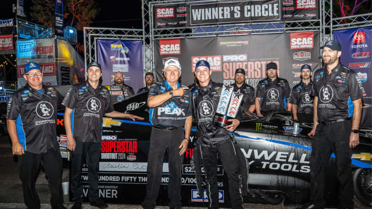 Prock, Kalitta and Enders score historic victories at inaugural PRO Superstar Shootout