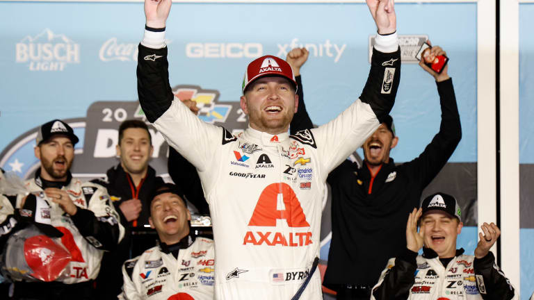 Byron wins Daytona 500 under caution after frantic next-to-last lap (plus full stats package)