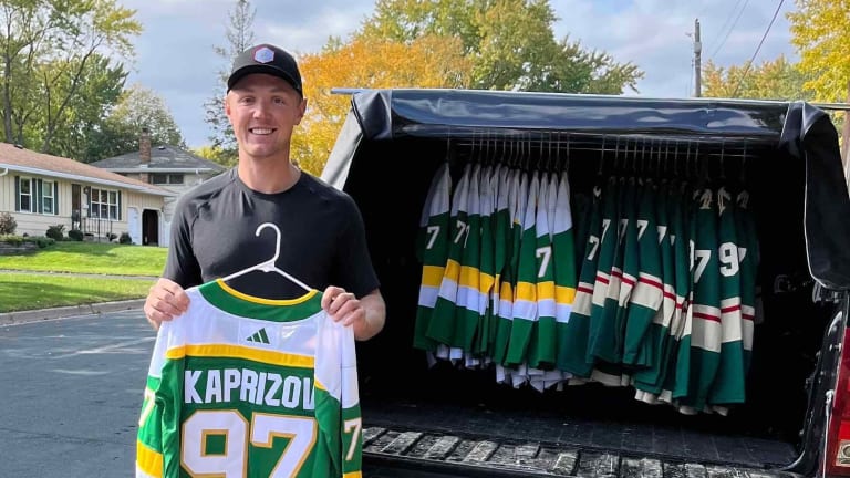 Meet the guy with a truck full of rentable Wild jerseys near Xcel Energy Center