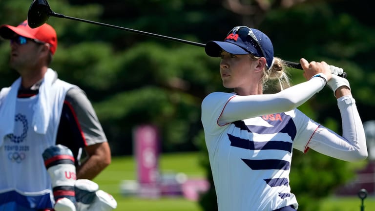 Nelly Korda Leads Late at the Olympics After Nearly Shooting 59