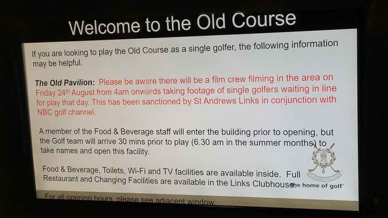 Getting On As a Single at the Old Course In St. Andrews is a Singular Experience