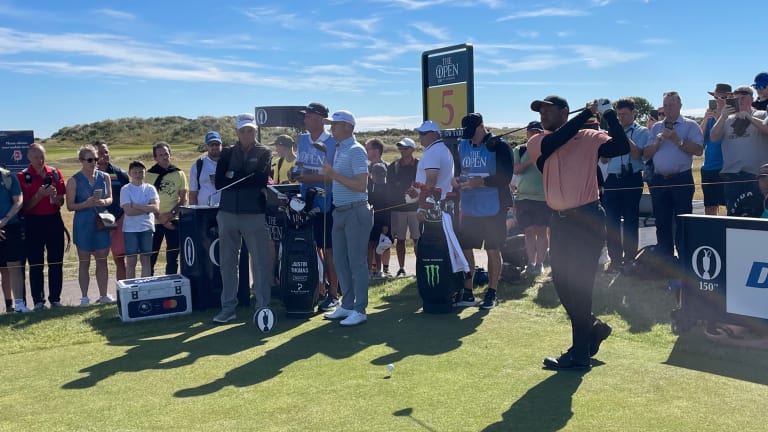 Tiger Woods Logs a Full Round of British Open Practice on the Old Course