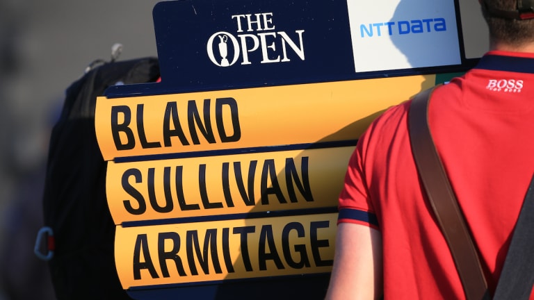 England's Richard Bland Relishes First Tee Shot to Start 2021 British Open