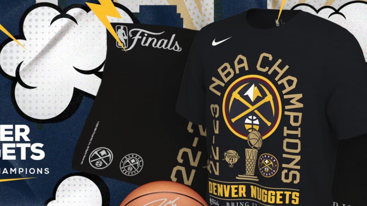 Shop Denver Nuggets NBA Championship T-Shirt, Hat, and Gear