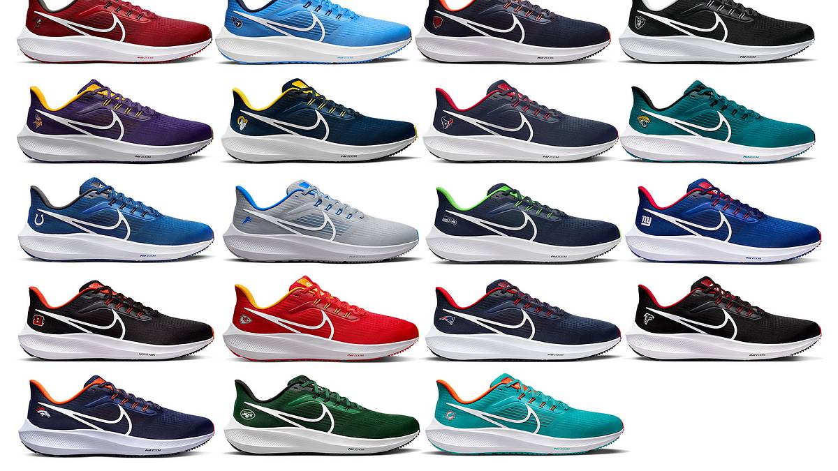 Nike Air Zoom Pegasus 39 Shoes Coming in NFL Colorways - Sports Illustrated  FanNation Kicks News, Analysis and More