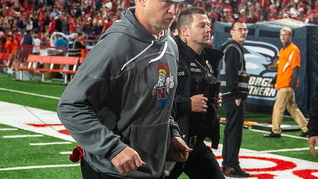 Scott Frost postgame 2022 Nebraska vs Georgia Southern football USATSI_19026130