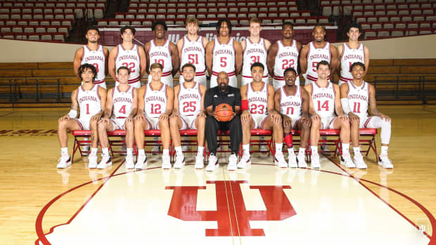 Indiana men's basketball team photo.