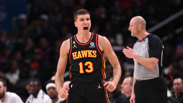 Hawks' Bogdan Bogdanovic makes season debut Friday