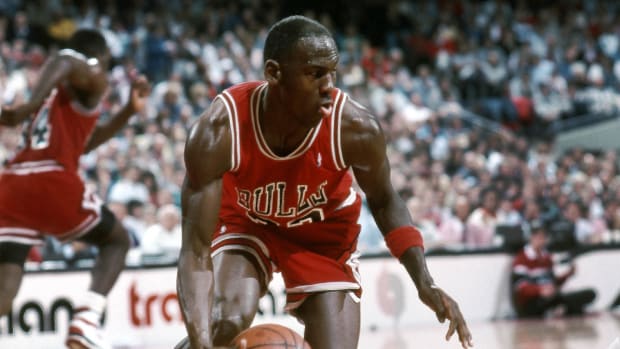 Chicago Bulls guard Michael Jordan in 1988
