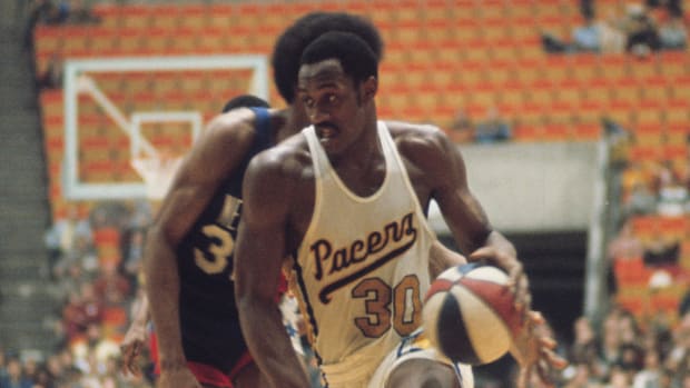 Indiana Pacers forward George McGinnis
