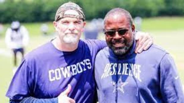 New Washington Commanders coaches Dan Quinn (left) and Joe Whitt Jr. (right)