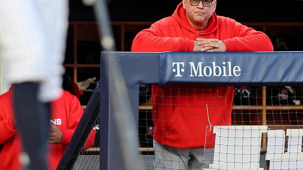 Terry Francona looks on from the Cleveland dugout.
