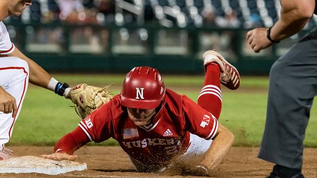 24-Luke Sartori Nebraska Baseball vs Maryland B1G Tourn