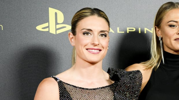 Alexia Putellas pictured at the 2022 Ballon d'Or awards ceremony in Paris