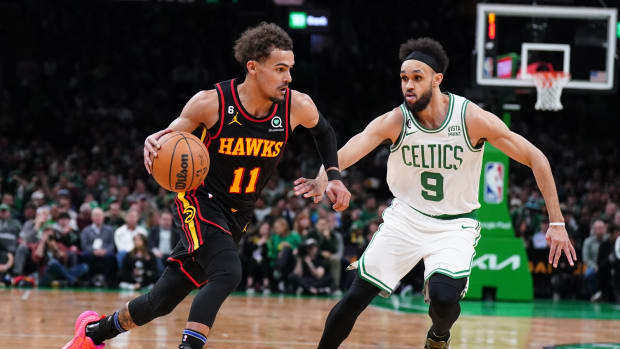 Trae Young Debuts Adidas Trae in NBA Playoffs - Sports Illustrated FanNation Kicks News, Analysis and More