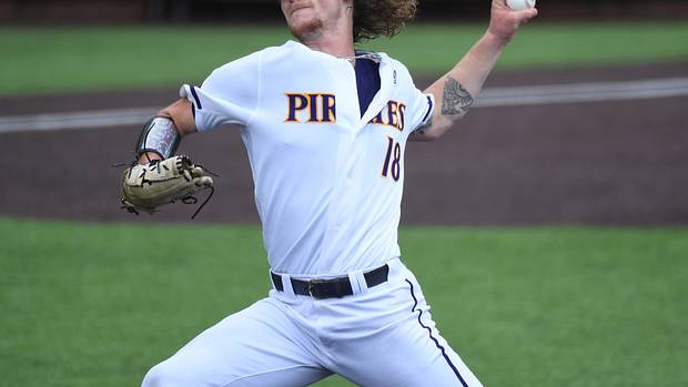 SF Giants prospect Carson Whisenhunt during his time in the Cape Cod League this summer.