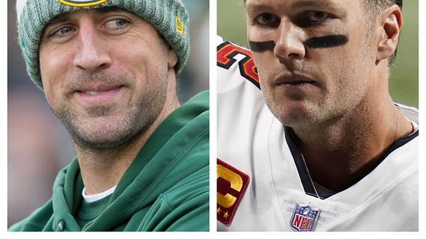 Aaron Rodgers and Tom Brady