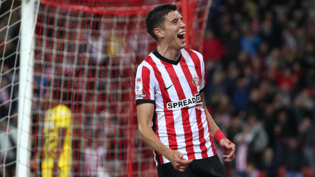 Ross Stewart celebrates Sunderland goal