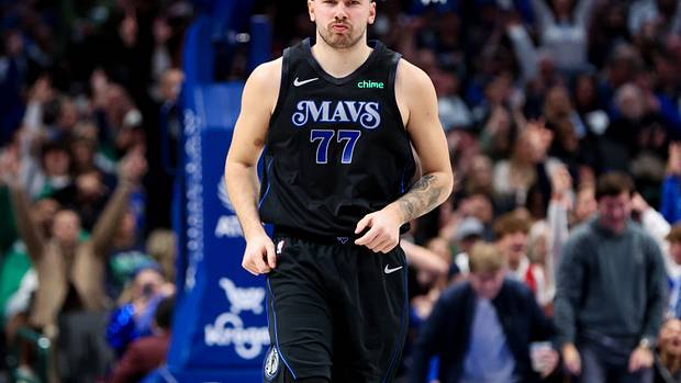 Dallas Mavericks star Luka Doncic mean-mugs the Los Angeles Clippers en route to a 44-point performance.