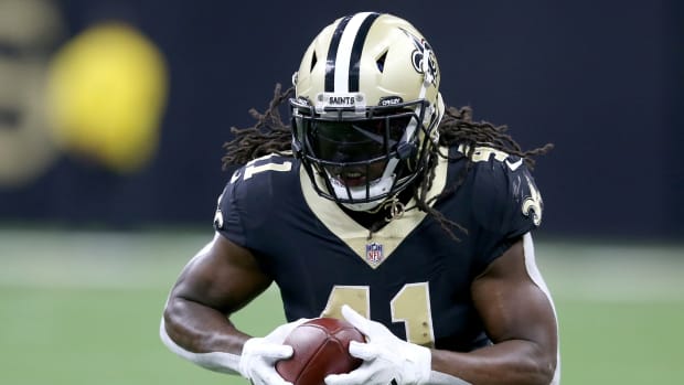 Saints running back Alvin Kamara.