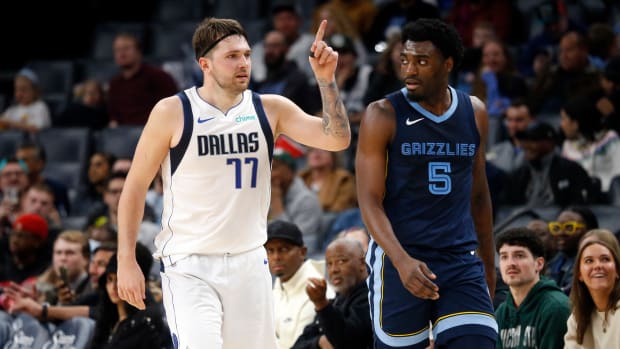 Dallas Mavs superstar Luka Doncic and Memphis Grizzlies wing Vince Williams Jr.