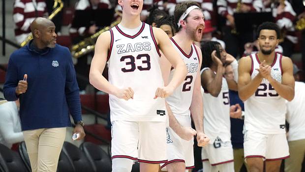 gonzaga bulldogs santa clara wcc basketball 202318