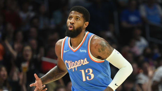 Los Angeles Clippers forward Paul George's newest shoes are perfect for summertime. Everything consumers need to know about the Nike PG 6 'Painted Swoosh' basketball sneakers.