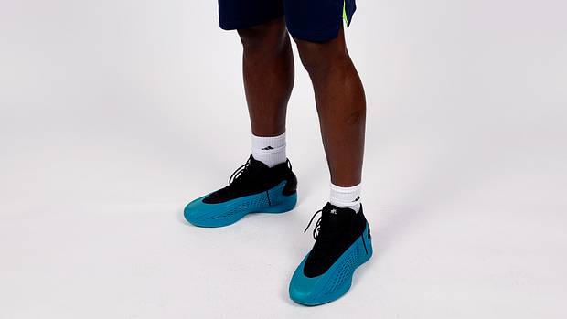 Minnesota Timberwolves guard Anthony Edwards poses for a picture during Media Day.