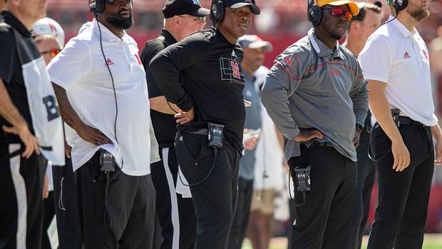 Travis Fisher and Mickey Joseph 2022 Nebraska vs Oklahoma football
