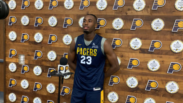 Indiana Pacers forwad Aaron Nesmith