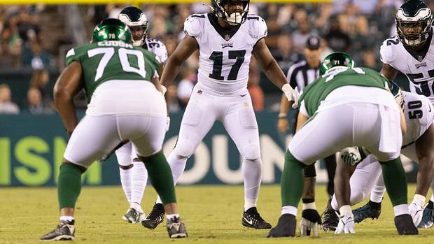 Nakobe Dean is projected to be the Eagles' centerpiece at LB.