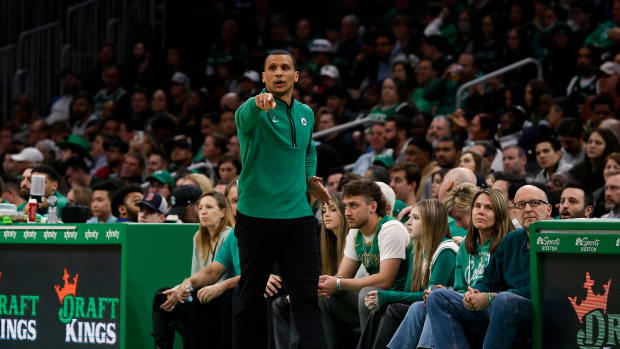 Rhode Island's Joe Mazzulla back home on Celtics bench
