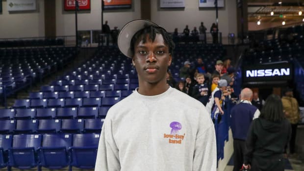 Zoom Diallo during his official Gonzaga visit. 