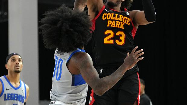 College Park Skyhawks forward Justin Tillman (23).