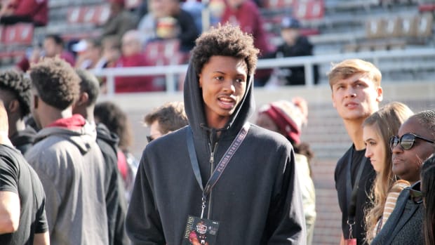 2020 three-star CB Jahquez Robinson on a visit to FSU for the BC game