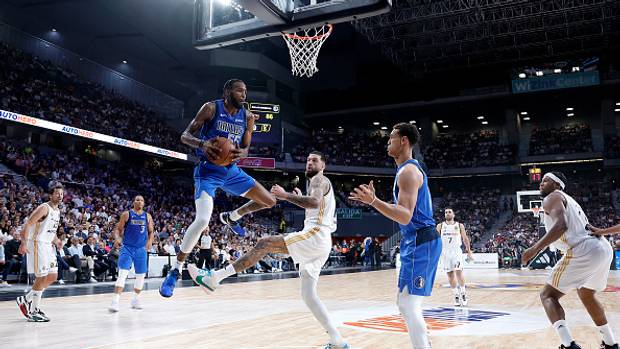 Derrick Jones Jr. started for the Dallas Mavericks during their preseason matchup against Real Madrid on Tuesday.