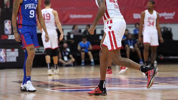 Chicago Bulls guard Dalen Terry wears the Nike Kobe 5 'All-Star'
