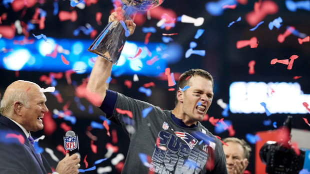 Tom Brady and the Lombardi Trophy