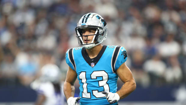 Former Wisconsin wide receiver Alex Erickson with the Carolina Panthers. (Credit: Mark J. Rebilas-USA TODAY Sports)