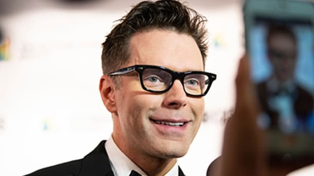 Radio personality and Dancing With the Stars winner Bobby Bones attended the 2018 Kennedy Center Honors to honor awardee Reba McEntire.