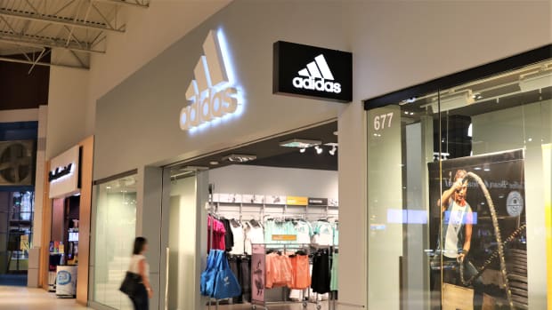 View of Adidas store.