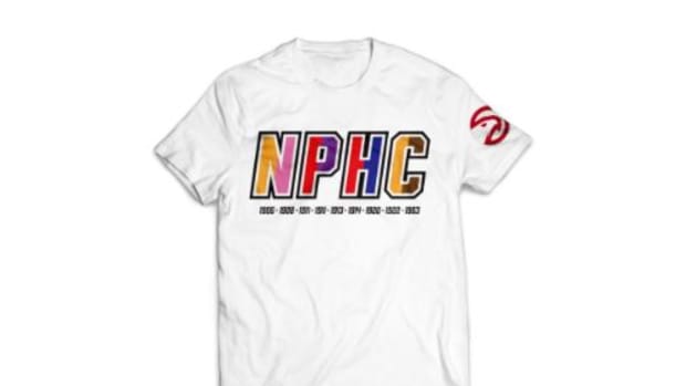 Atlanta Hawks 'NPHC' shirt.