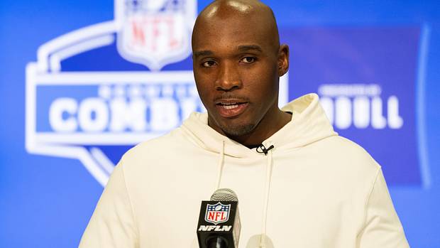 Texans head coach DeMeco Ryans talks to the media at the 2024 NFL Combine at Indiana Convention Center.